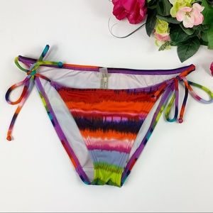 Victorias Secret Bright Tyedye Tie Bikini Bottoms